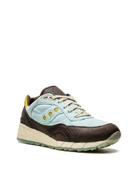 Baskets basses en cuir bleu clair Saucony