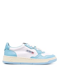 Baskets basses en cuir bleu clair AUTRY