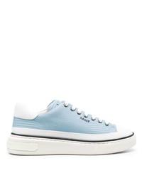 Baskets basses en cuir bleu clair Bally