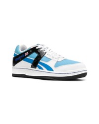 Baskets basses en cuir bleu clair Reebok