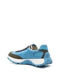 Baskets basses en cuir bleu clair Camper