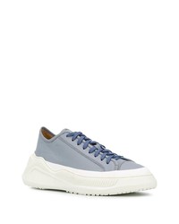 Baskets basses en cuir bleu clair Oamc