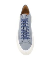 Baskets basses en cuir bleu clair Oamc