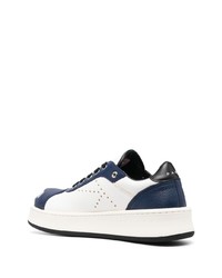 Baskets basses en cuir bleu clair Kenzo