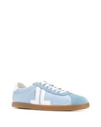 Baskets basses en cuir bleu clair Lanvin