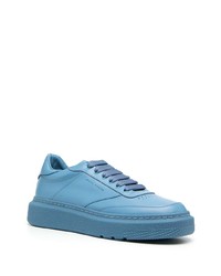 Baskets basses en cuir bleu clair Paul Smith