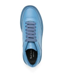 Baskets basses en cuir bleu clair Paul Smith