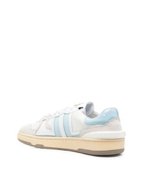 Baskets basses en cuir bleu clair Lanvin