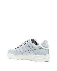 Baskets basses en cuir bleu clair A Bathing Ape