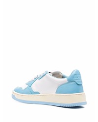 Baskets basses en cuir bleu clair AUTRY