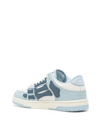 Baskets basses en cuir bleu clair Amiri