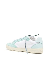 Baskets basses en cuir bleu clair Off-White