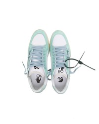 Baskets basses en cuir bleu clair Off-White