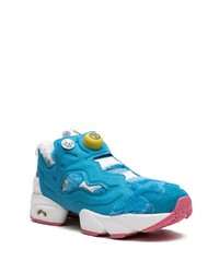 Baskets basses en cuir bleu clair Reebok