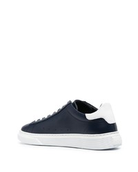 Baskets basses en cuir bleu marine et blanc Hogan