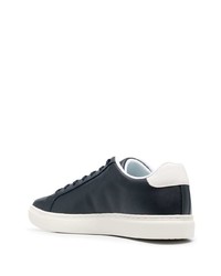 Baskets basses en cuir bleu marine et blanc PS Paul Smith