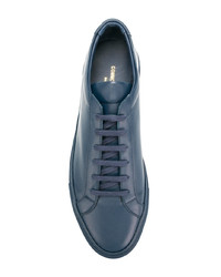 Baskets basses en cuir bleu marine Common Projects