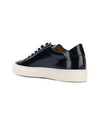 Baskets basses en cuir bleu marine Common Projects