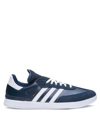 Baskets basses en cuir bleu marine adidas