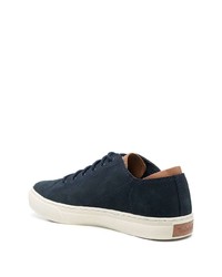 Baskets basses en cuir bleu marine Timberland