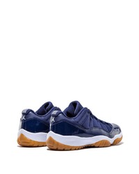 Baskets basses en cuir bleu marine Jordan