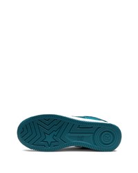 Baskets basses en cuir bleu marine A Bathing Ape