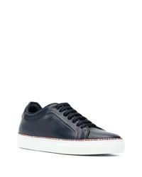 Baskets basses en cuir bleu marine Paul Smith