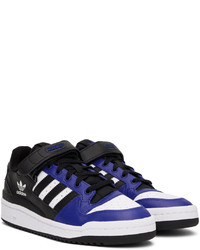 Baskets basses en cuir bleu marine adidas Originals