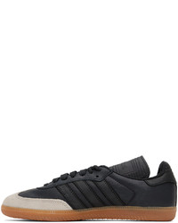 Baskets basses en cuir bleu marine adidas x Humanrace by Pharrell Williams