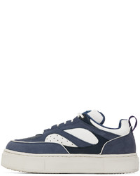 Baskets basses en cuir bleu marine Eytys