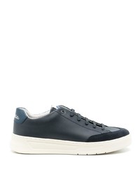 Baskets basses en cuir bleu marine BOSS