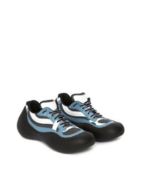 Baskets basses en cuir bleu marine JW Anderson