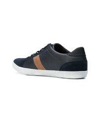 Baskets basses en cuir bleu marine Geox