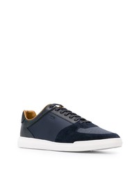 Baskets basses en cuir bleu marine BOSS HUGO BOSS