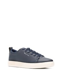 Baskets basses en cuir bleu marine PS Paul Smith