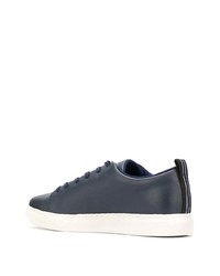 Baskets basses en cuir bleu marine PS Paul Smith