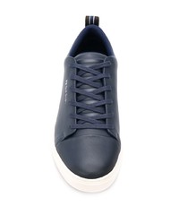 Baskets basses en cuir bleu marine PS Paul Smith