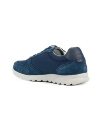 Baskets basses en cuir bleu marine Geox