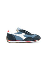 Baskets basses en cuir bleu marine Diadora