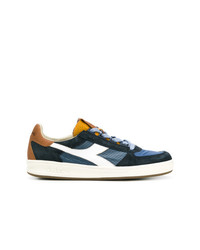 Baskets basses en cuir bleu marine Diadora