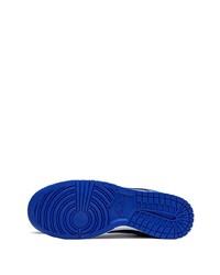 Baskets basses en cuir bleu marine Nike