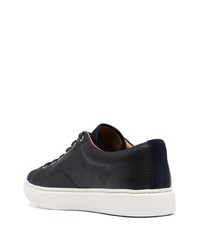 Baskets basses en cuir bleu marine Polo Ralph Lauren