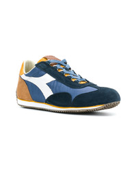 Baskets basses en cuir bleu marine Diadora