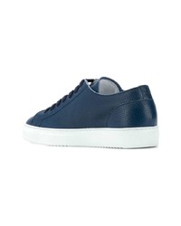 Baskets basses en cuir bleu marine Doucal's