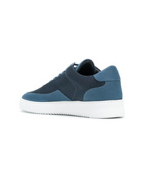 Baskets basses en cuir bleu marine Filling Pieces