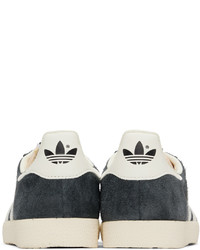 Baskets basses en cuir bleu marine adidas Originals