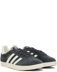 Baskets basses en cuir bleu marine adidas Originals