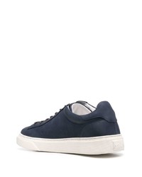 Baskets basses en cuir bleu marine Hogan