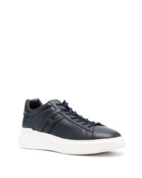 Baskets basses en cuir bleu marine Hogan