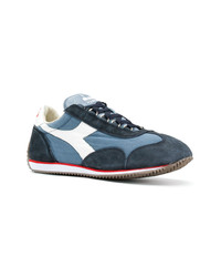 Baskets basses en cuir bleu marine Diadora